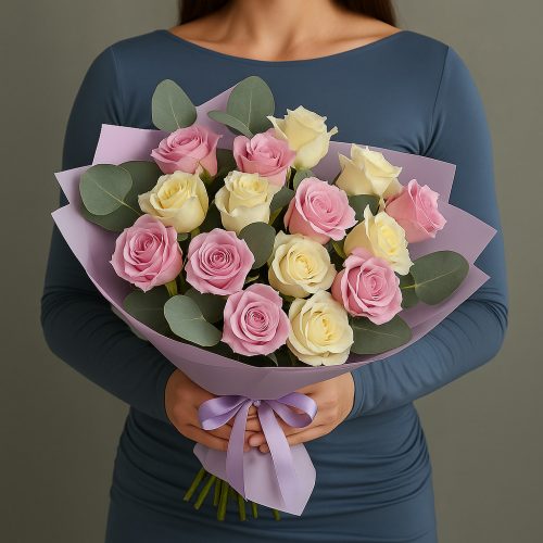 Букет из роз «Нежность утра»