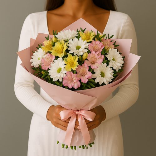 Букет с доставкой «Розовая нежность»